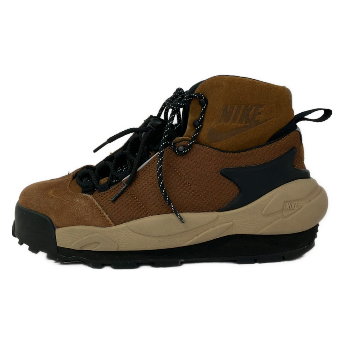 【中古】NIKE(ナイキ) MAGMASCAPE(マグマスケープ) ブーツ sacai共同研究 赤銅色×黒 なめし革