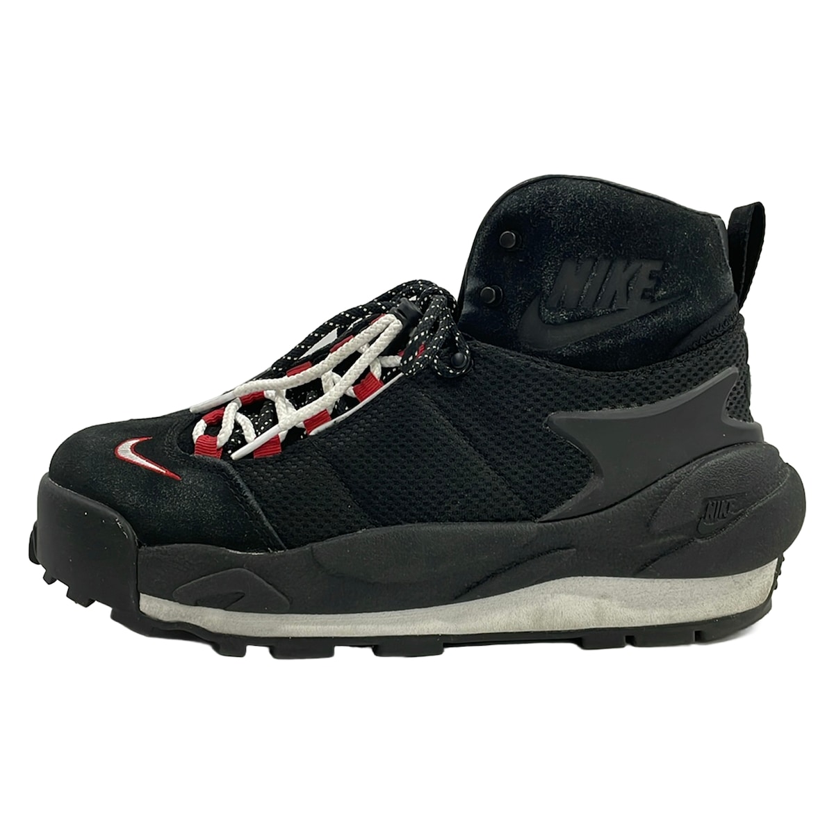 【中古】NIKE(ナイキ) MAGMASCAPE(マグマスケープ) ブーツ sacai共同研究 赤銅色×赤いこと なめし革