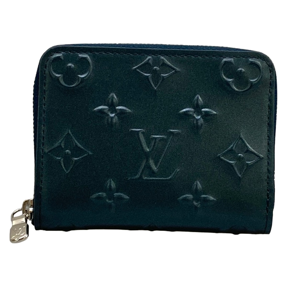 【中古】LOUIS VUITTON(ルイヴィトン) ジッピーコインパース コインケース スチール写真青碧 なめし革、牛皮