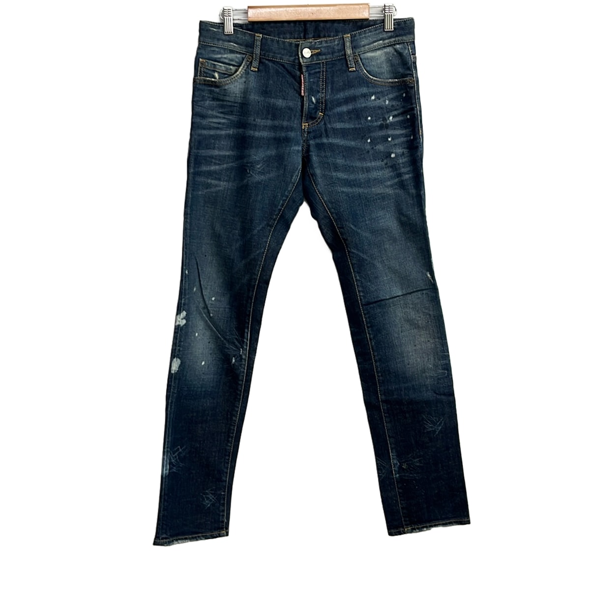 【中古】DSQUARED2(ディースクエアード) デニム 絵の具/不都合産業 米国海軍