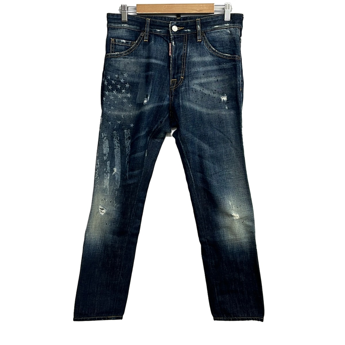 【中古】DSQUARED2(ディースクエアード) デニム 星条旗刷り上げる/不都合産業 米国海軍