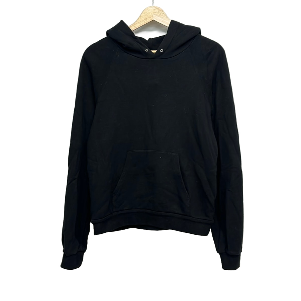 【中古】CELINE(セリーヌ) パーカー うしろ側ロゴタイプ/ティーシャツ 黒×白