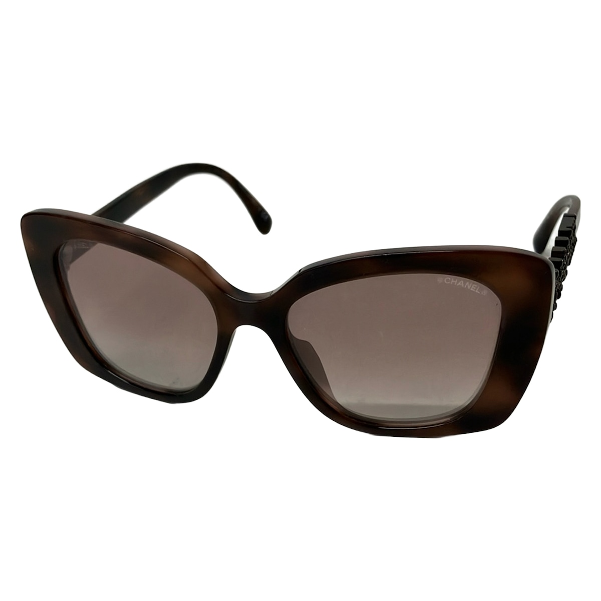 【中古】CHANEL(シャネル) 黒眼鏡 靉靆たる赤銅色