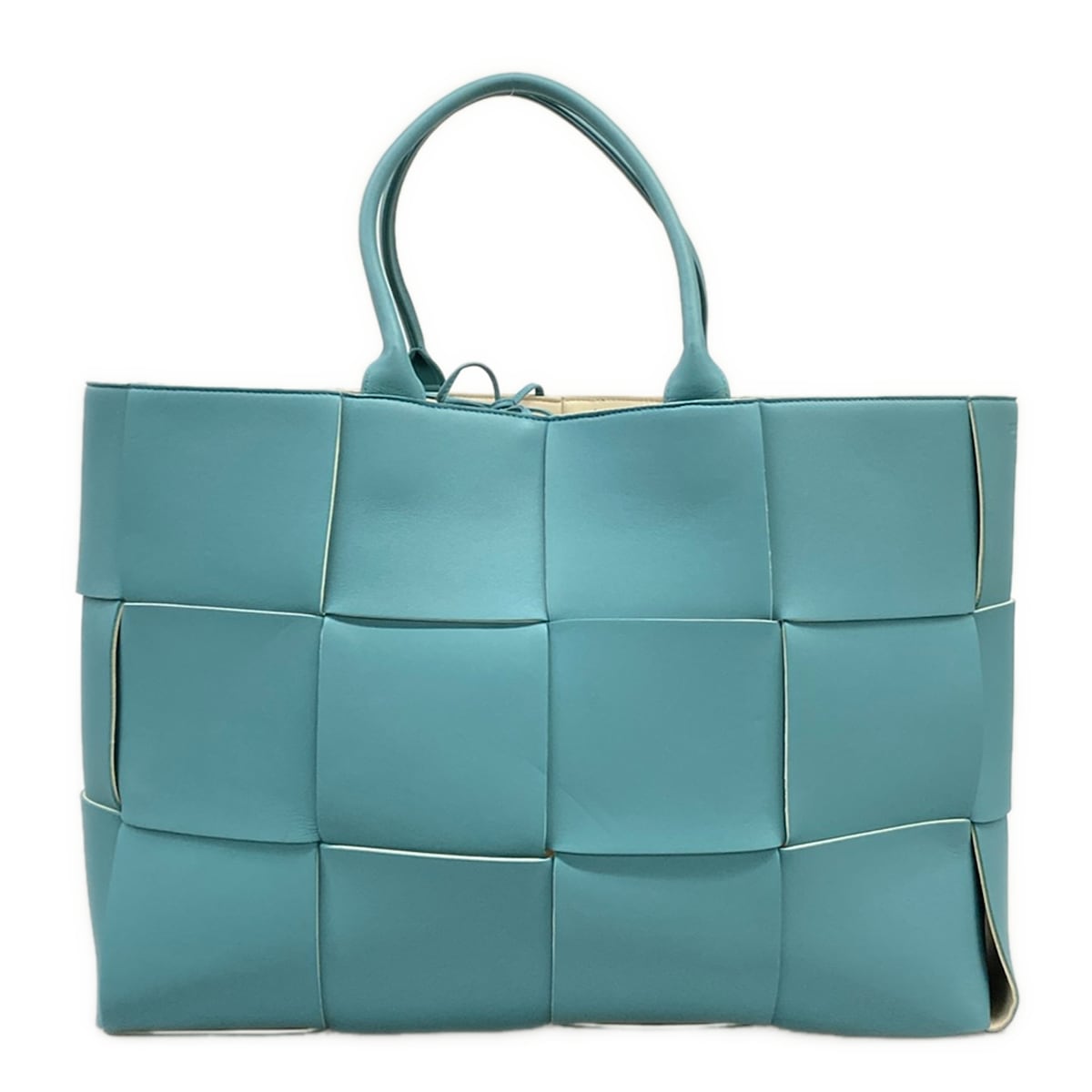 【中古】BOTTEGA VENETA(ボッテガヴェネタ) ラージ アルコトート トートバッグ ともし火青碧 なめし革