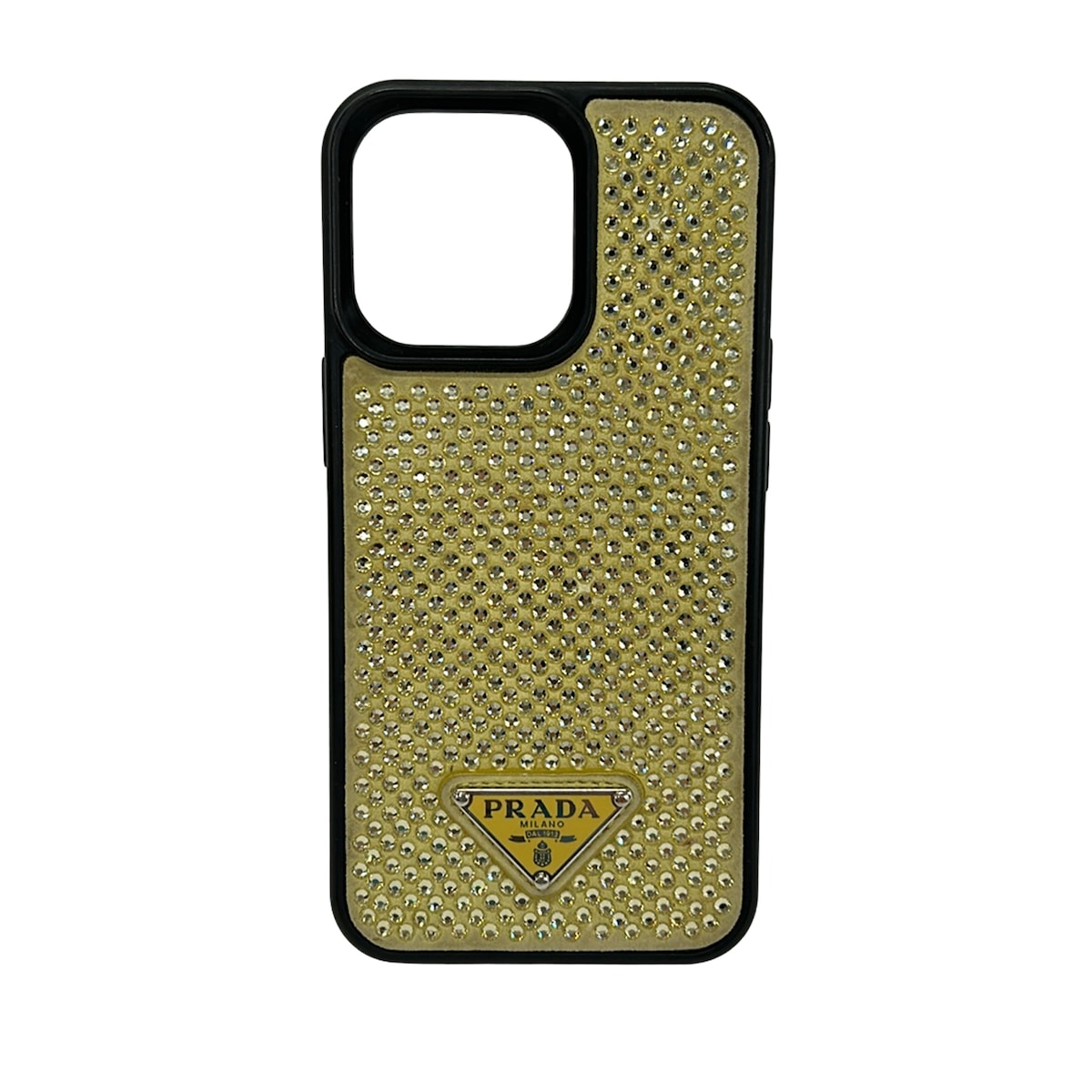 【新着】【中古】PRADA(プラダ) 持ちはこぶ電話を掛ける容れもの スマートフォンケース/相応う機種曖昧模糊たる ベージュ