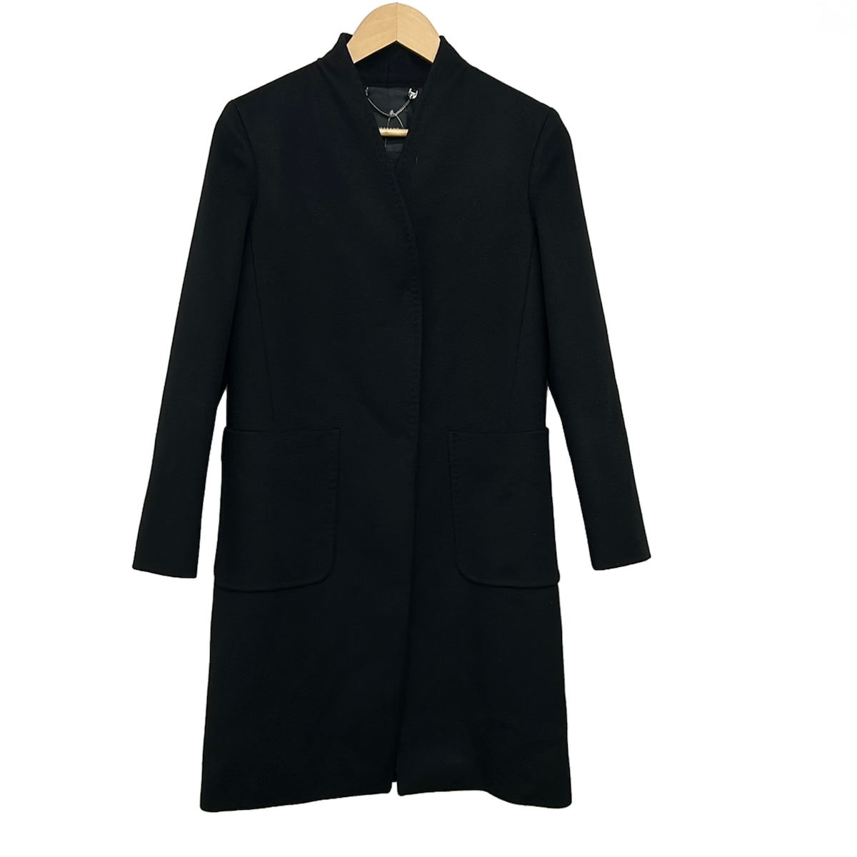 【中古】Max MaraWEEKEND(マックスマーラウィークエンド) 厚地の外套 長袖/冬/秋 黒