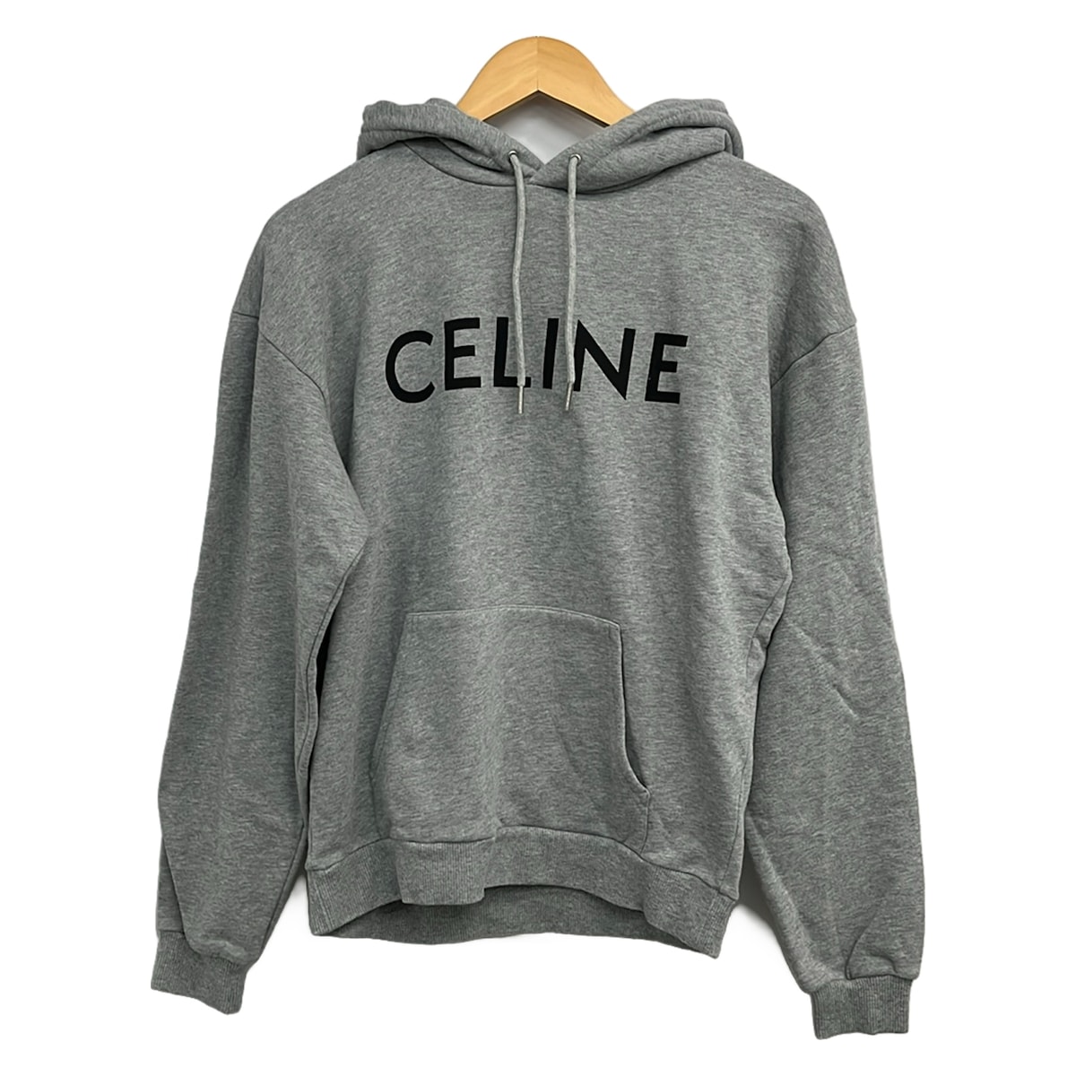 【中古】CELINE(セリーヌ) パーカー 長袖/ティーシャツ 薄墨色