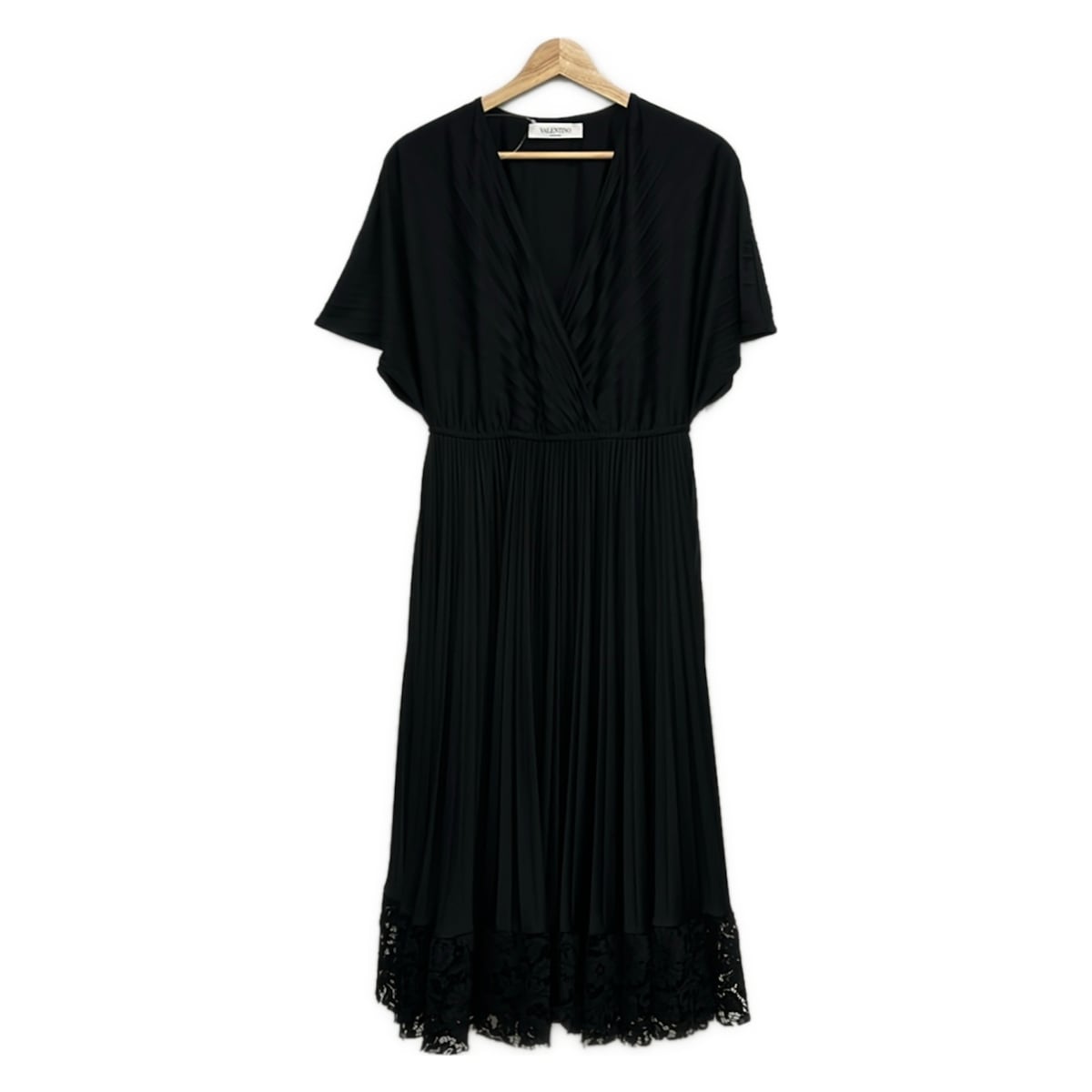 【中古】VALENTINO(バレンチノ) 衣裳 半袖/ロング/筋目/スピード競技 黒
