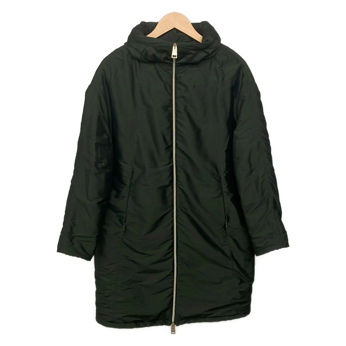 【中古】HERNO(地獄ノ) 厚地の外套 冬物 カーキ