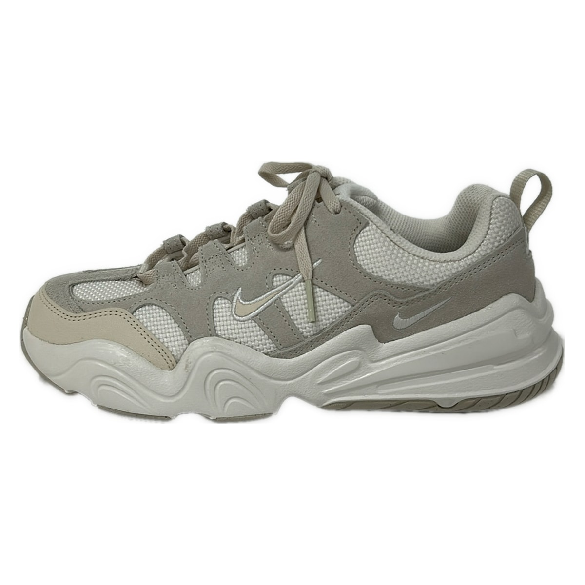 【中古】NIKE(ナイキ) テック ヘラ スニーカー 気違いトム×ライトオールウッドブラウン