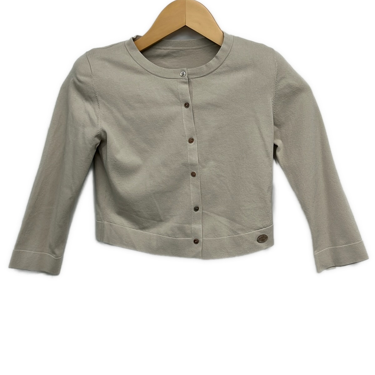 【中古】FOXEY NEW YORK(フォクシーニューヨーク) ジレー 長袖 薄墨色ベージュ
