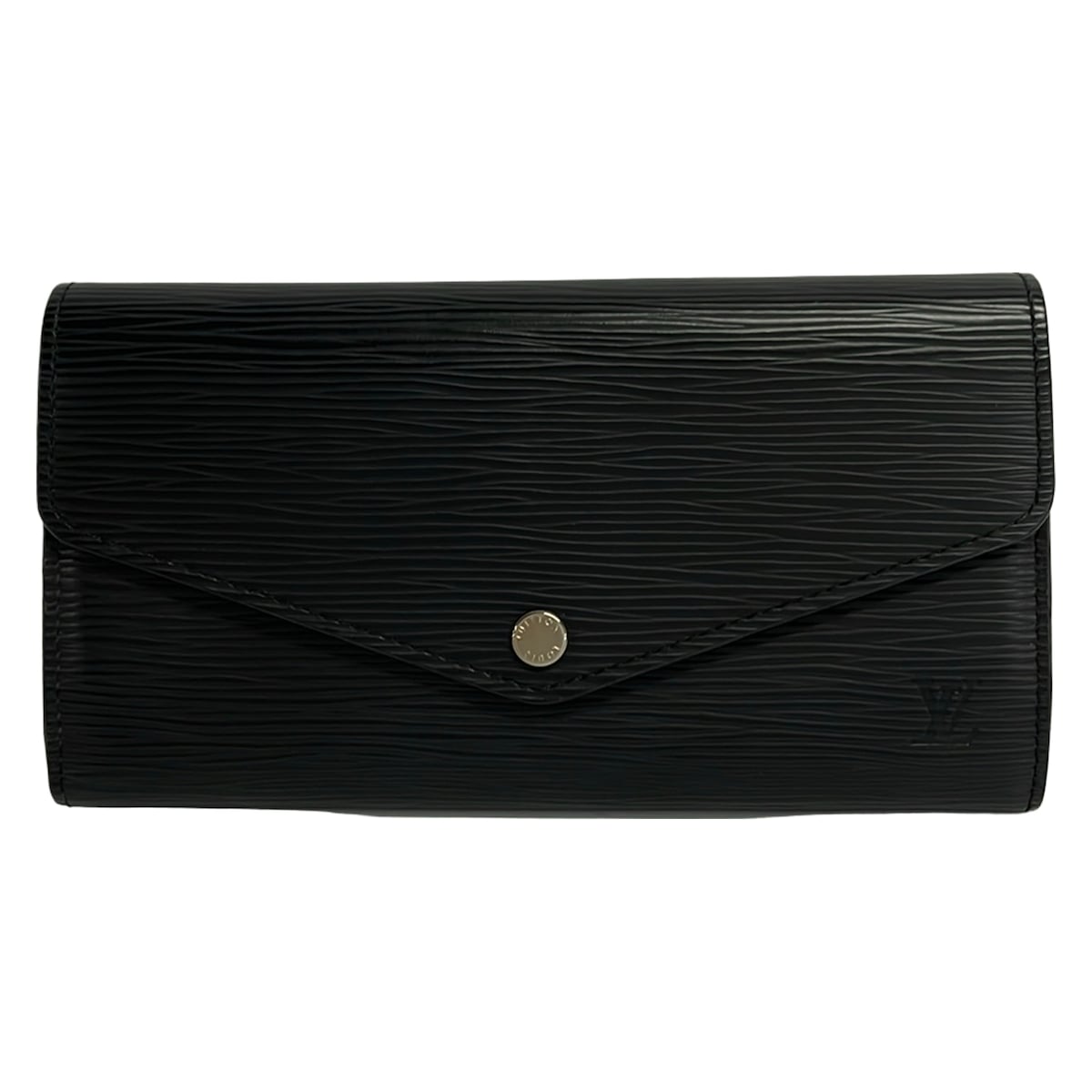【中古】LOUIS VUITTON(ルイヴィトン) ポルトフォイユサラ 長札入れ ノワール なめし革