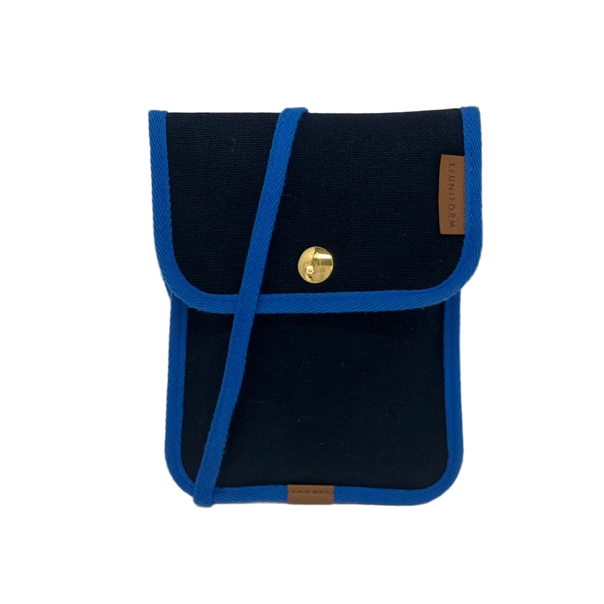 【新着】【中古】L/UNIFORM(リュ二質問用紙) ショルダーバッグ スマホポシェット ダークネイビー×青み
