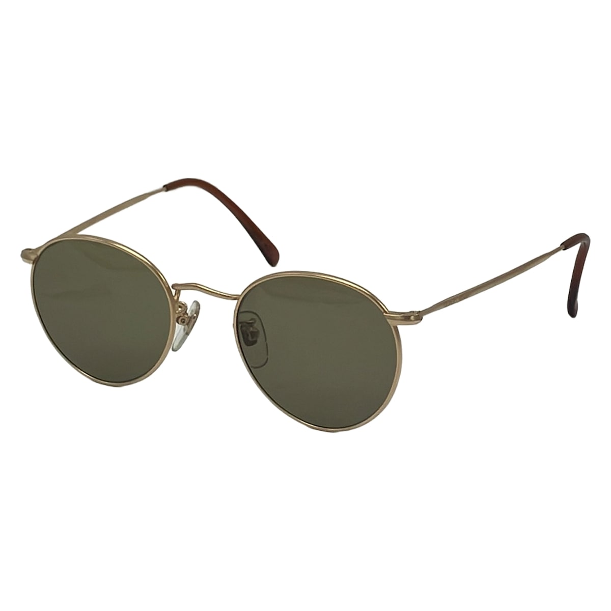 【新着】【中古】GIORGIOARMANI(ジョルジオアルマーニ) 黒眼鏡 カーキ×ゴールド