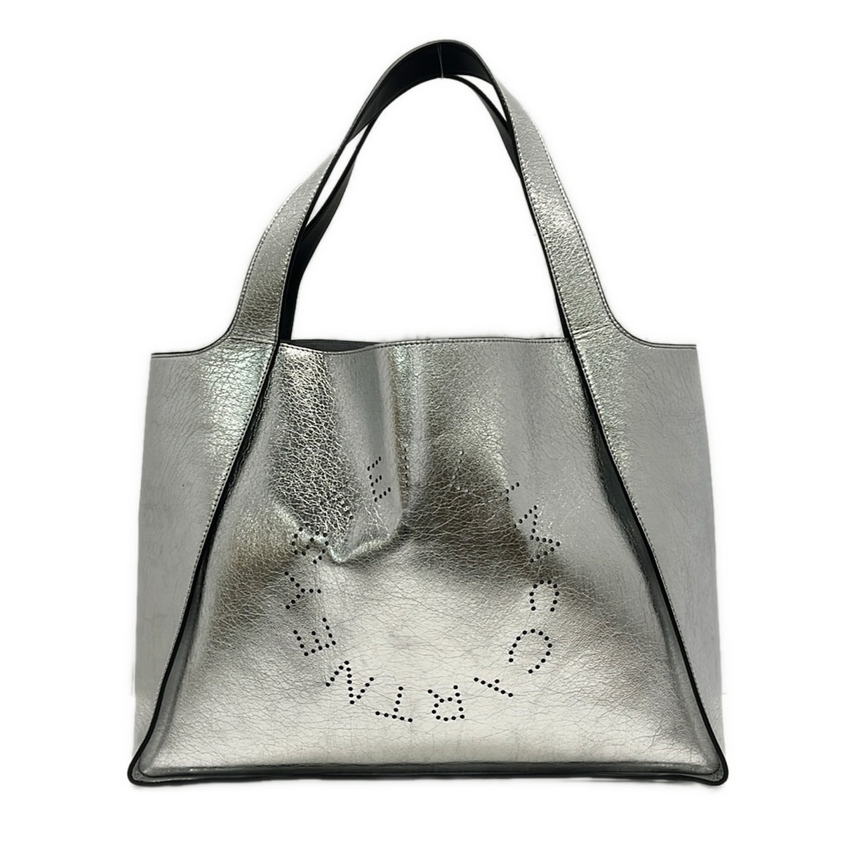 【中古】stellamccartney(ステラマッカートニー) ステラロゴ トートバッグ しろがね色