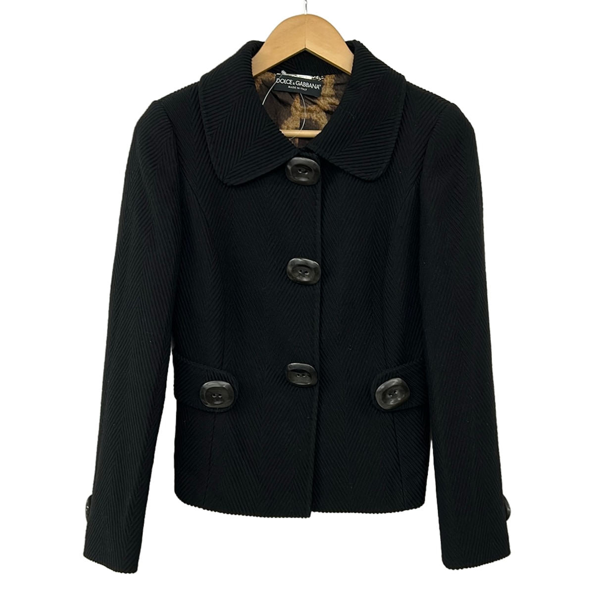 【中古】DOLCE\u0026GABBANA(ドルチェアンドガッバーナ) 上衣 長袖/肩パッド/秋/冬 黒