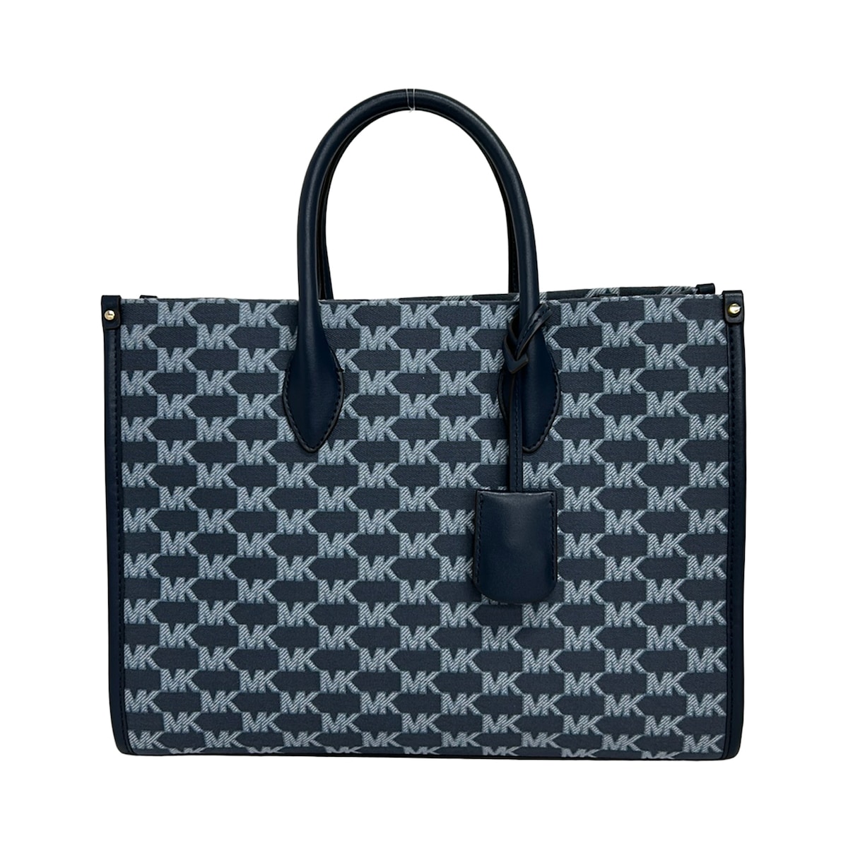 【新着】【中古】MICHAEL KORS(マイケル教科課程) トートバッグ 米国海軍×青み薄墨色×ともし火薄墨色 なめし革