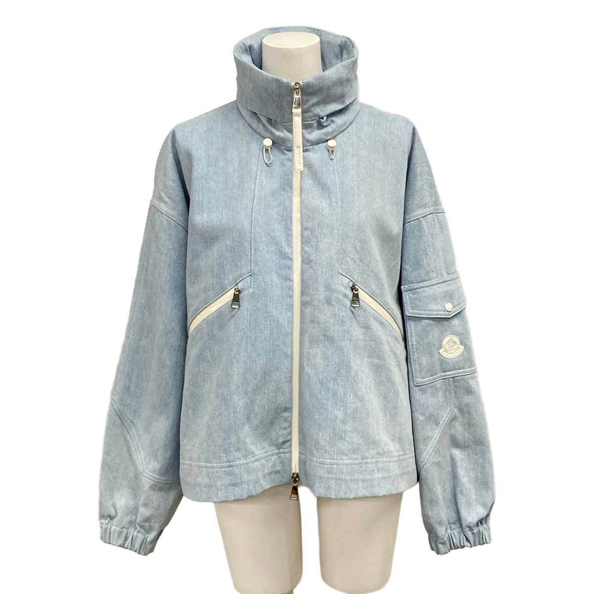 【中古】MONCLER(モンクレール) SEVERAU Gジャン 長袖/秋/春 ライトブルー コットン|ブランディア 店