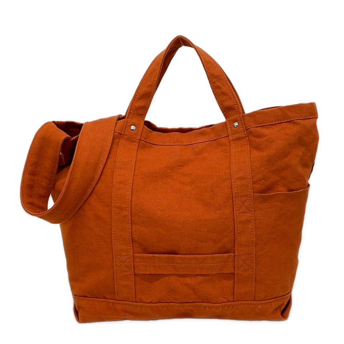 【中古】YAECA/LIKE WEAR(ヤエカ/ライクウェア) ショルダーバッグ 2way オレンジ色