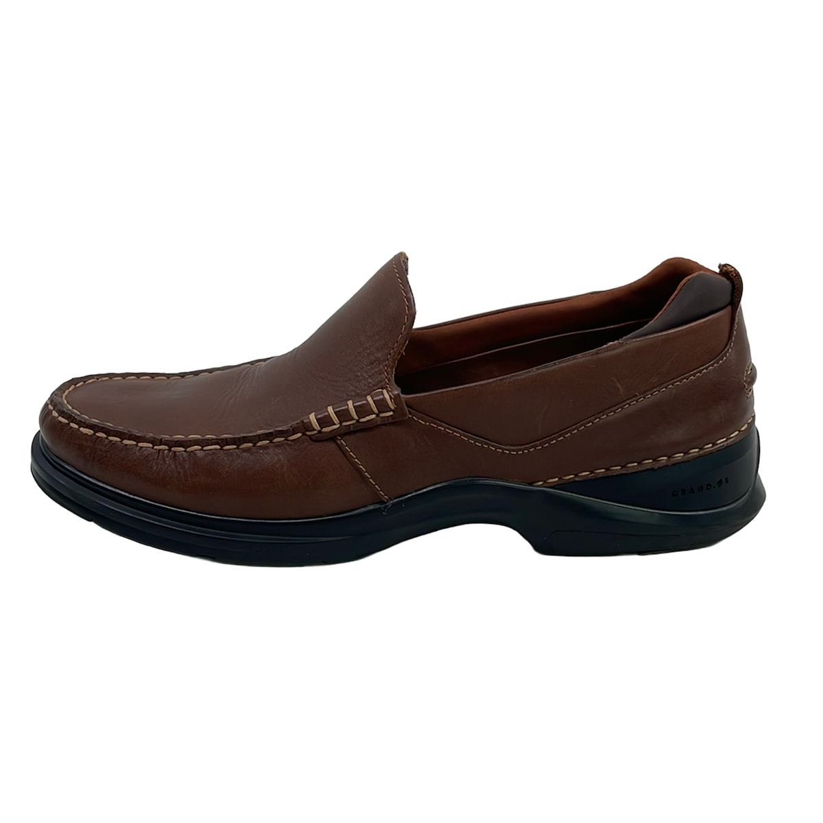 【中古】COLE HAAN(電話を掛けるハーン) 置き目毛革 赤銅色 なめし革
