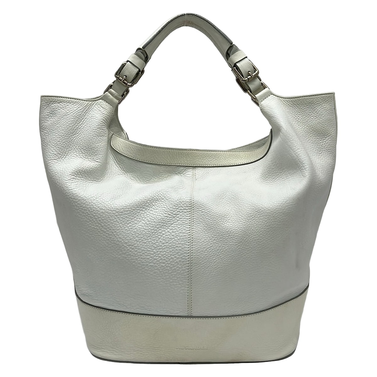 【新着】【中古】JILSANDER(ジルサンダー) トートバッグ 白 なめし革