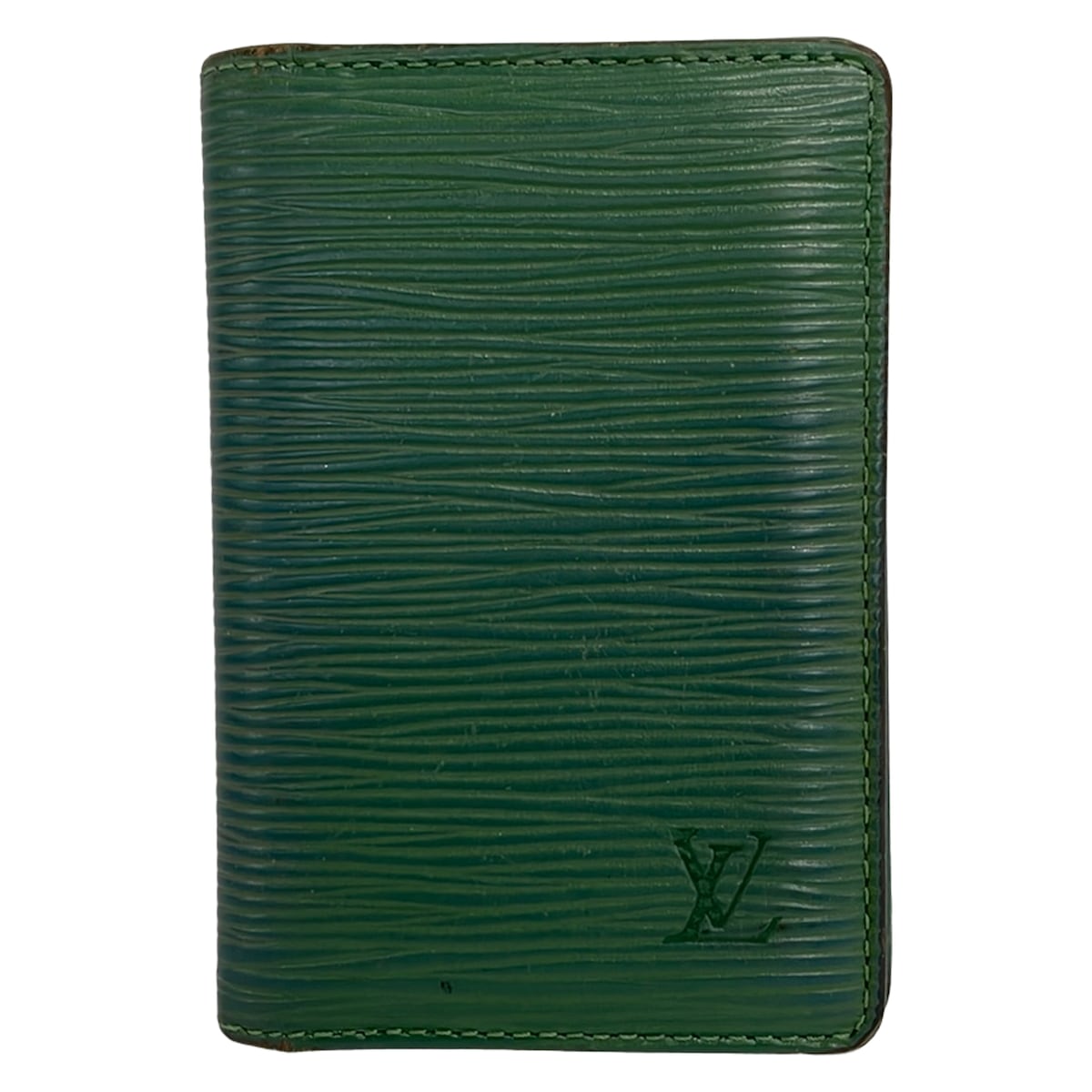 【中古】LOUIS VUITTON(ルイヴィトン) オーガナイザードゥポッシュ 歌留多容れもの ボルネオ緑であること なめし革