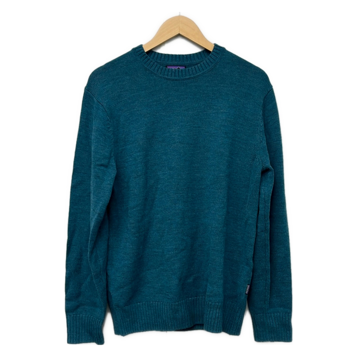 【新着】【中古】Patagonia(パタゴニア) 長袖プルオーバー 労働者の一団のど首 青碧緑であること