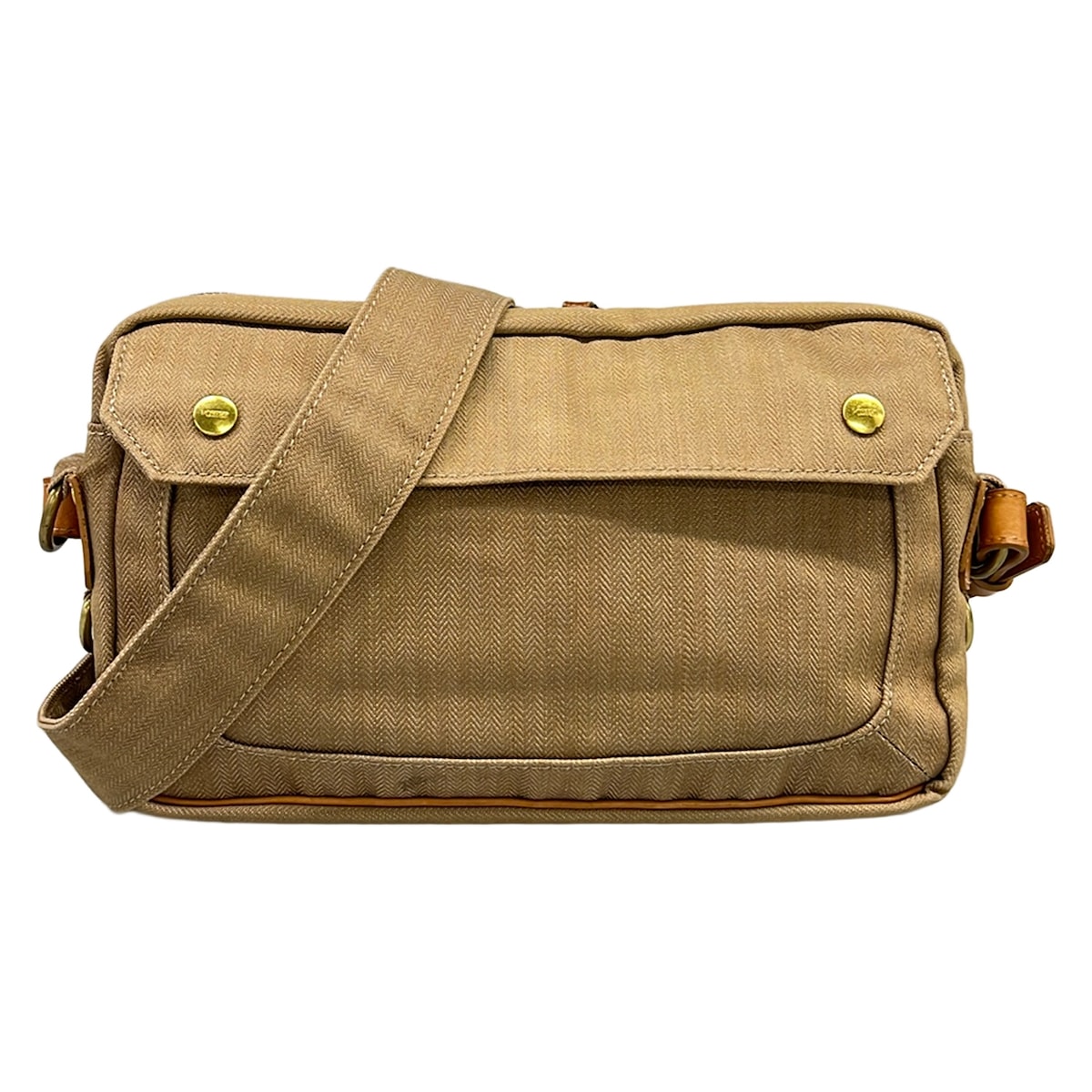【新着】【中古】PORTER/吉田(ボーイ) ショルダーバッグ ベージュ×赤銅色 なめし革