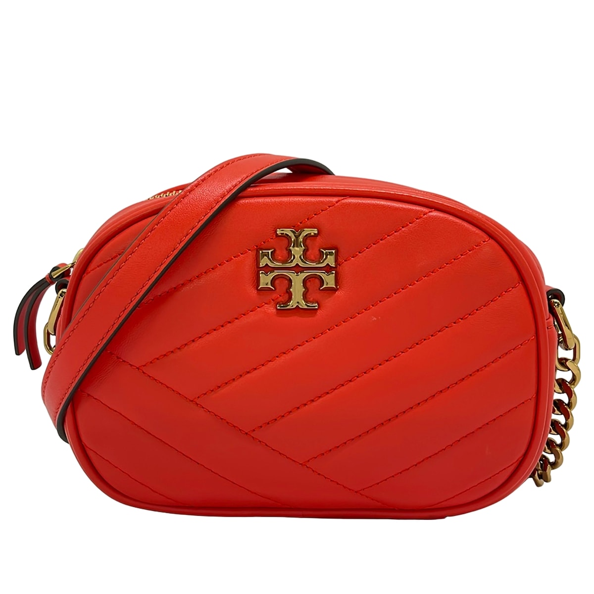 【新着】【中古】TORY BURCH(トリーバーチ) ショルダーバッグ キルティング/チェーン店肩肉 赤いこと なめし革