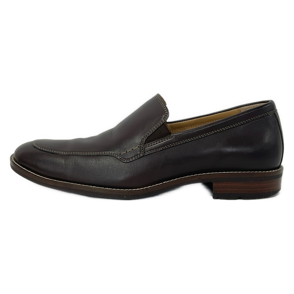 【新着】【中古】COLE HAAN(電話を掛けるハーン) スリッポン 暗然たる赤銅色 なめし革