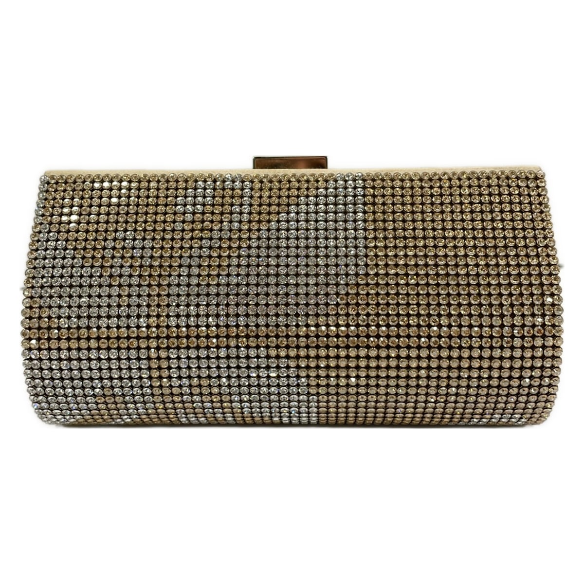 【中古】SWAROVSKI(スワロフスキー) クラッチペダル御徒面子 白鳥/蝦蟇口 ゴールド×せつ然たる×マルチ