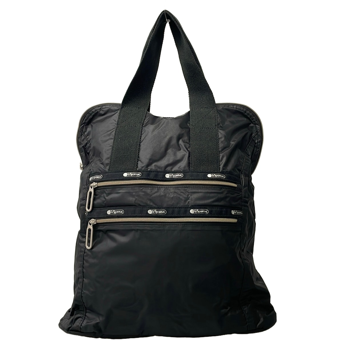 【新着】【中古】LESPORTSAC(レスポートサック) コミューターバックパック 背嚢 黒