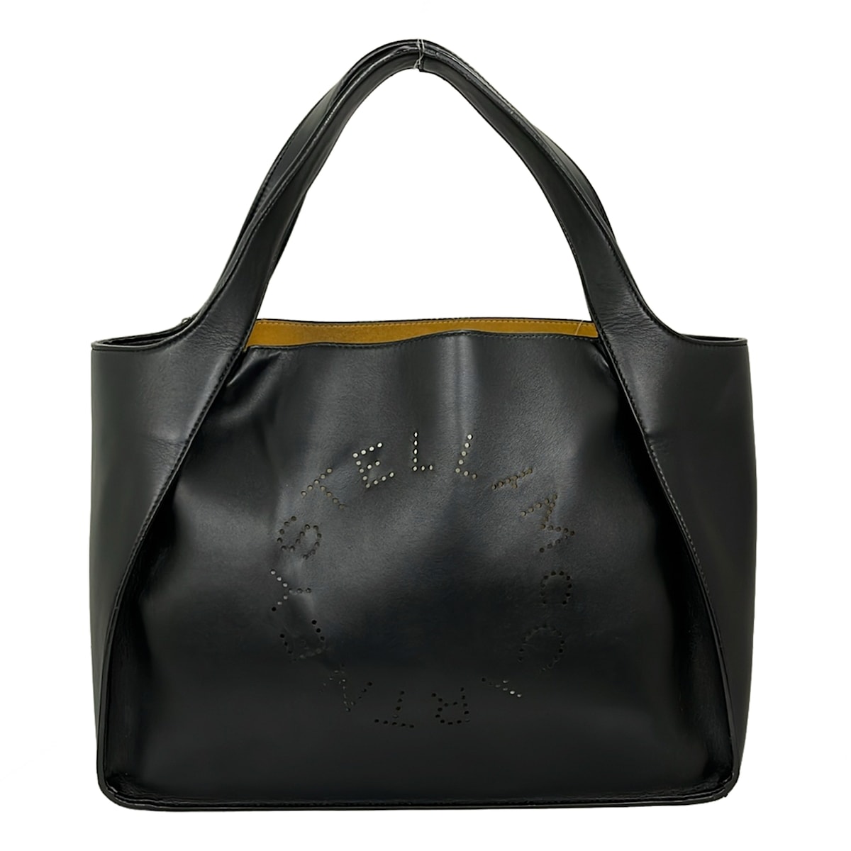 【中古】stellamccartney(ステラマッカートニー) ステラロゴ トートバッグ 黒｜ブランディア　店 13,247円