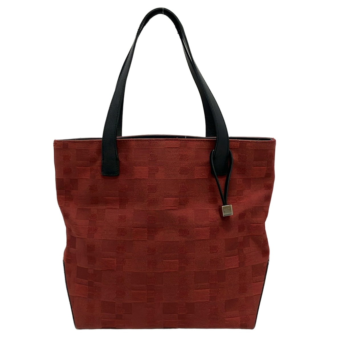 【中古】BALLY(バリー) トートバッグ ボルドーワイン×黒 なめし革