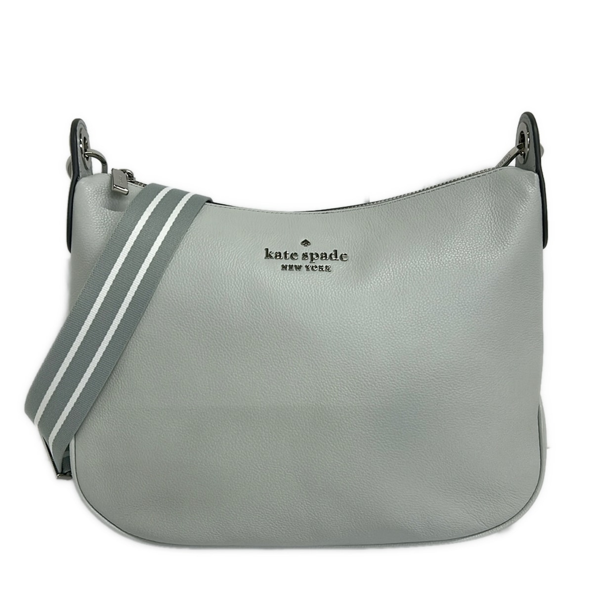 【中古】Kate spade(ケイトスペード) ショルダーバッグ ともし火薄墨色 なめし革