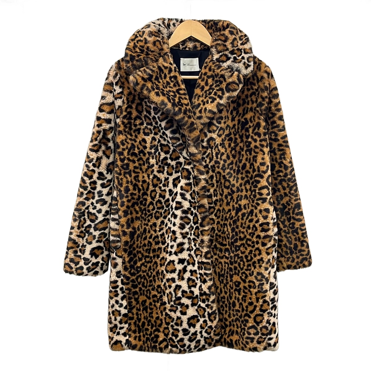 【中古】Be Blumarine(ビーブルマリン) 厚地の外套 長袖/豹柄/冬 赤銅色×黒×マルチ