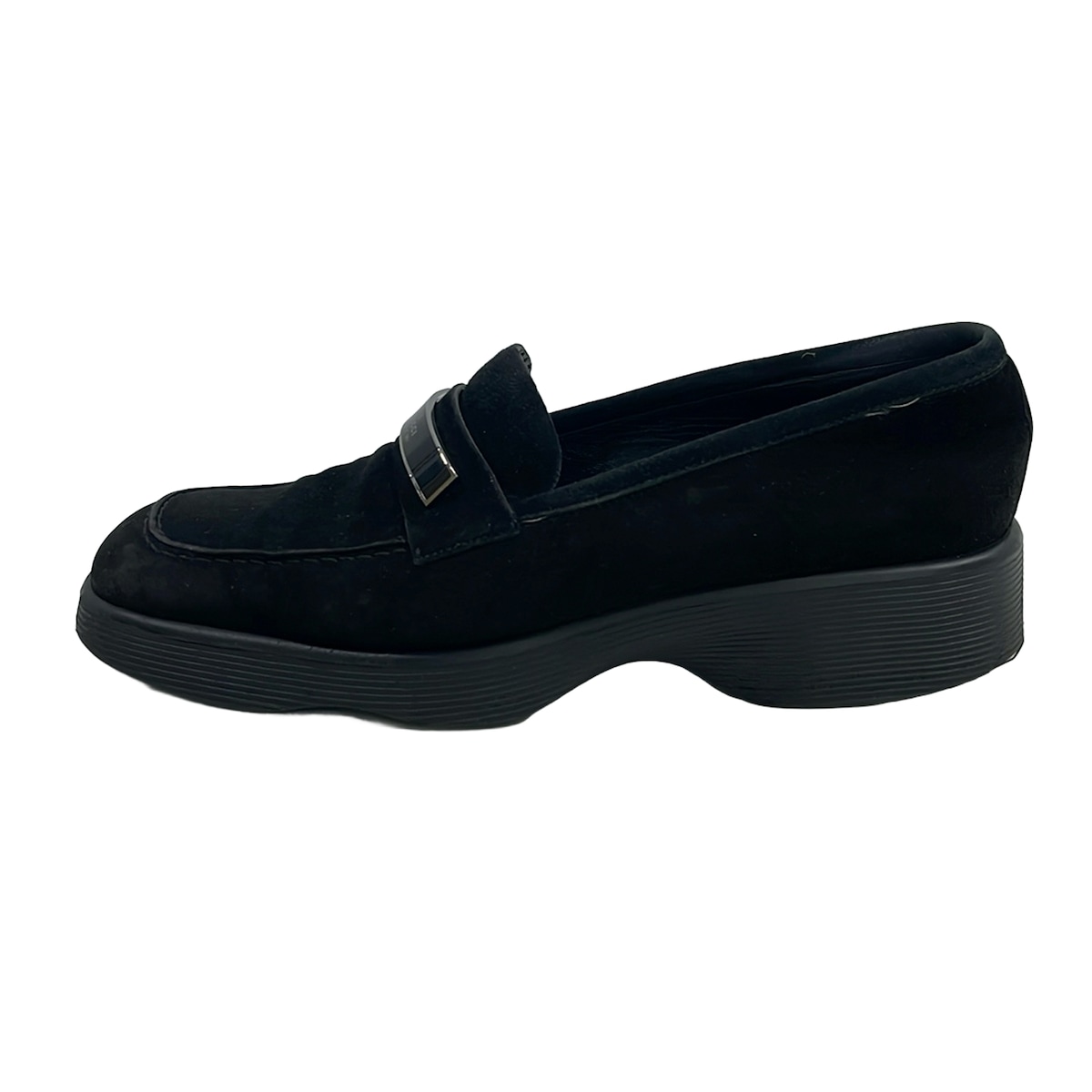 【中古】GUCCI(グッチ) 置き目毛革 黒