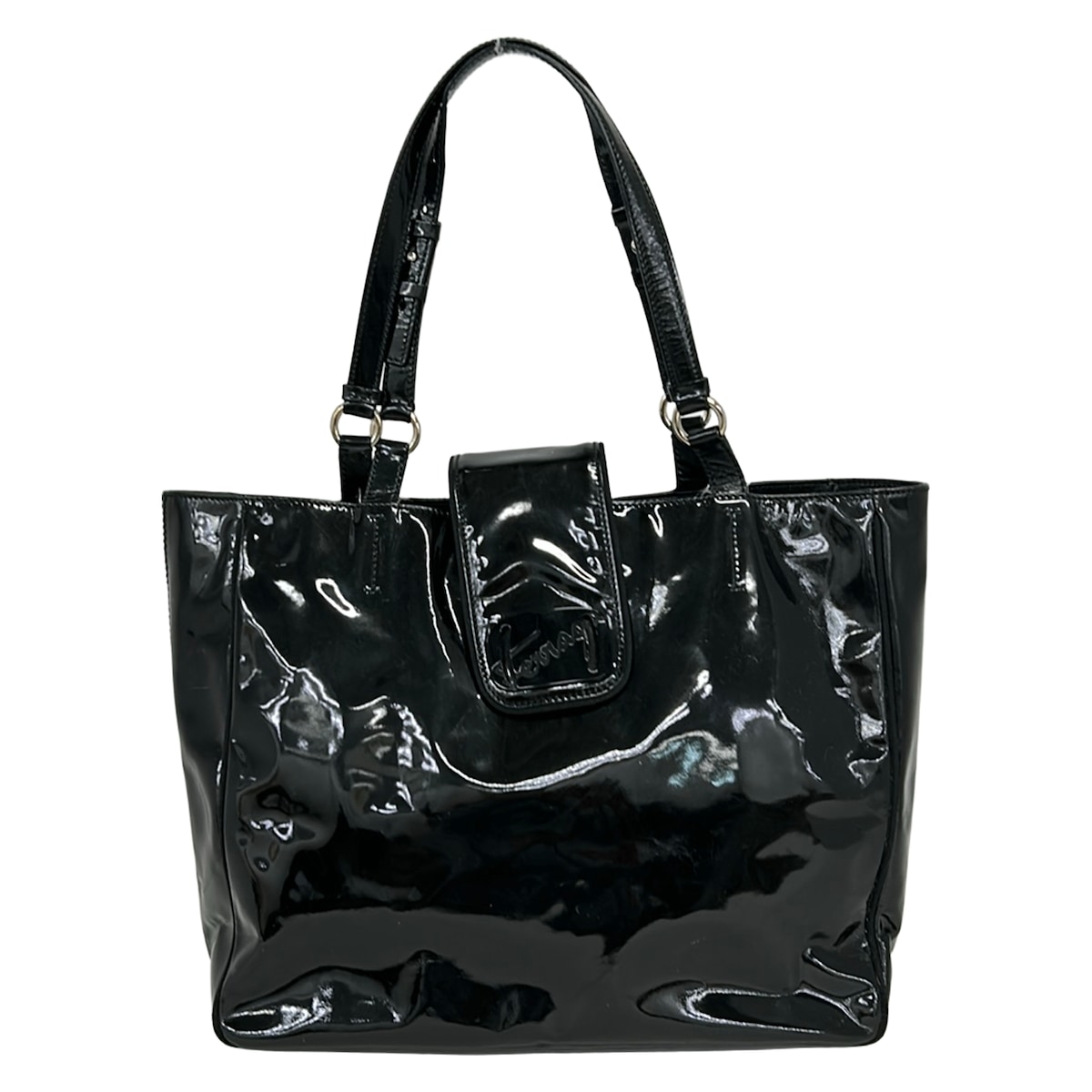 【新着】【中古】FERRAGAMO/SalvatoreFerragamo(サルバトーレフェラガモ) トートバッグ 黒 なめし革