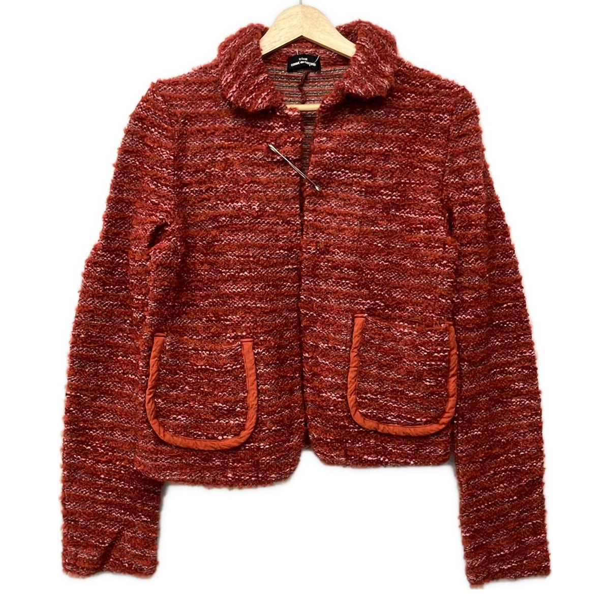【中古】tricot COMMEdesGARCONS(トリココムデギャルソン) 上衣 長袖/間借り人/冬 ボルドーワイン×黒