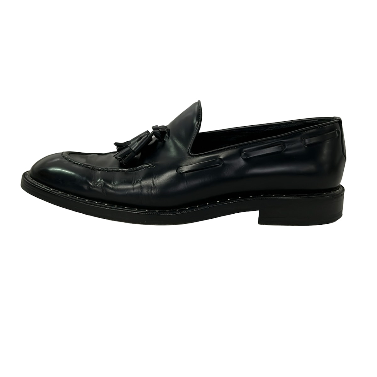 【新着】【中古】LOUIS VUITTON(ルイヴィトン) 置き目毛皮 タッセル 黒 なめし革