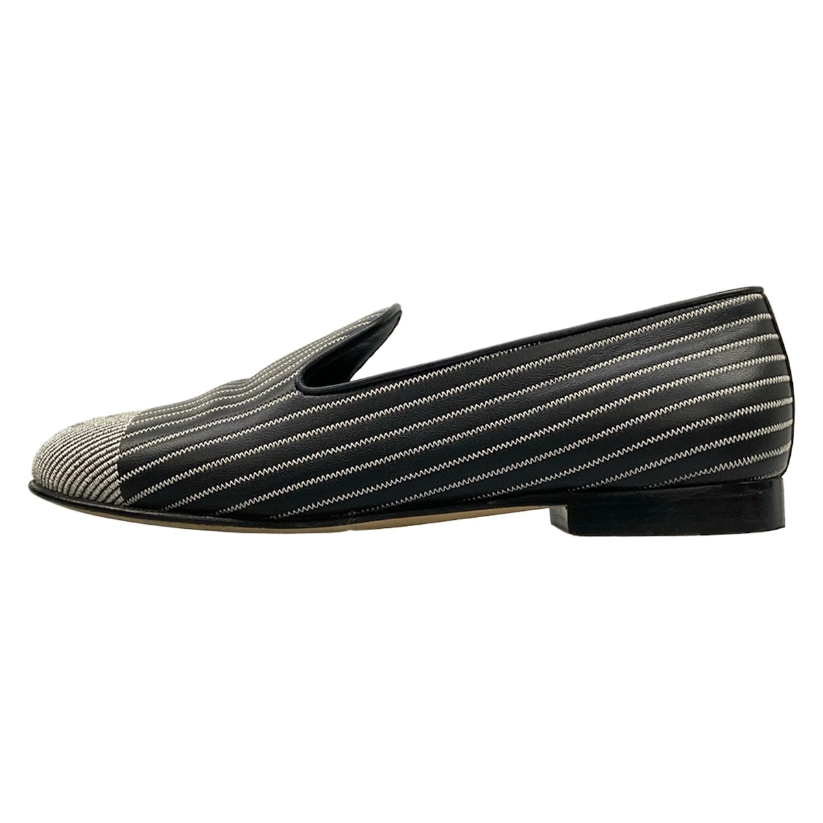 【中古】CHANEL(シャネル) パンプス ココマーク 黒×白 なめし革