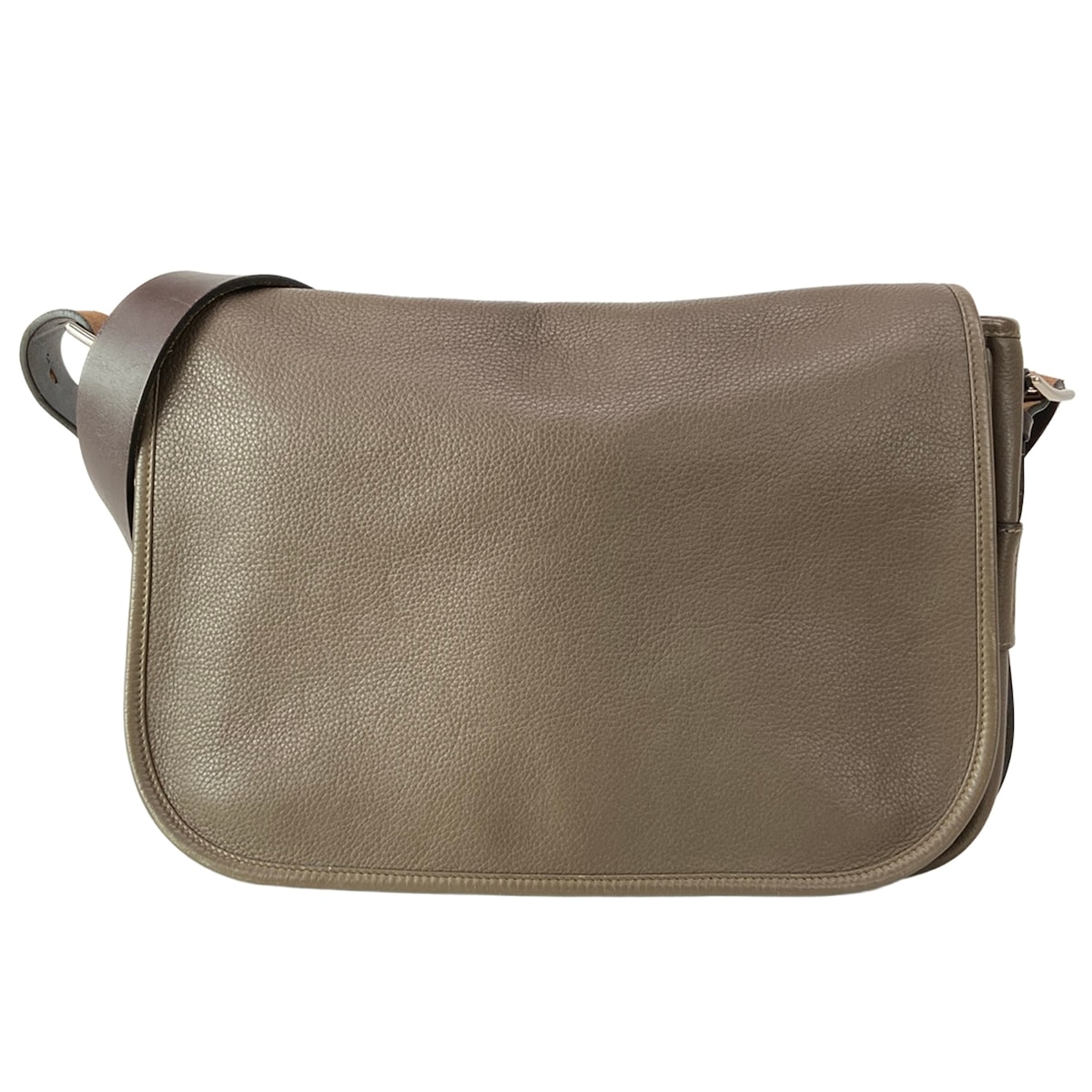 【中古】HERMES(エルメス) バルダ30 ショルダーバッグ しろがね色金具 エタン