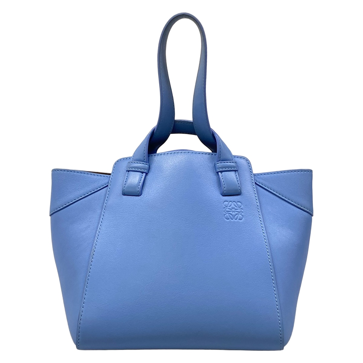 【新着】【中古】LOEWE(ロエベ) ハンモックナゲット トートバッグ 青色