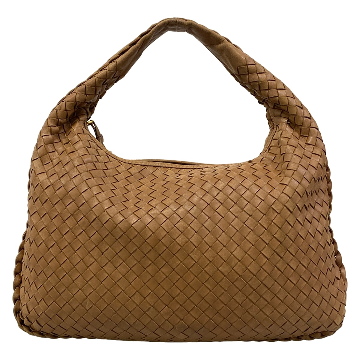 【中古】BOTTEGA VENETA(ボッテガヴェネタ) ミディアムヴェネタバッグ ハンドバック 赤銅色 なめし革