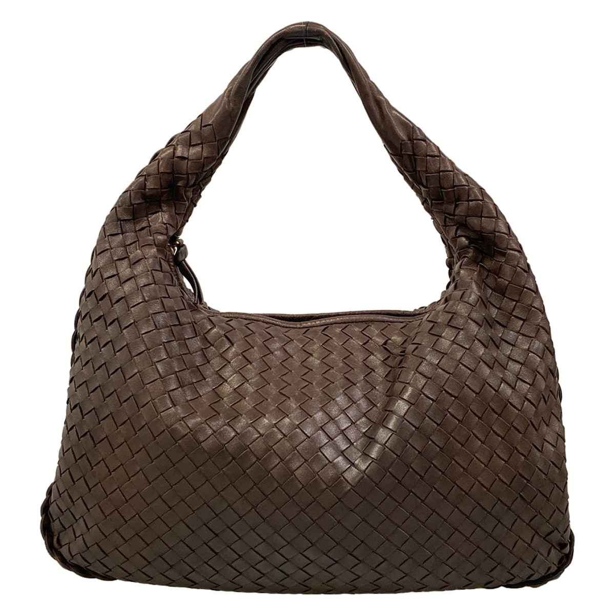 【新着】【中古】BOTTEGA VENETA(ボッテガヴェネタ) ミディアムヴェネタバッグ ハンドバック うす暗い赤銅色 なめし革