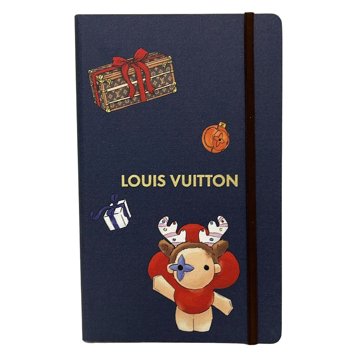 【中古】LOUIS VUITTON(ルイヴィトン) ノートパソMM・ジェーン\u0026ステッカー 小物 万覚え帳/ホリデイコレクション 米国海軍×ベージュ×マルチ