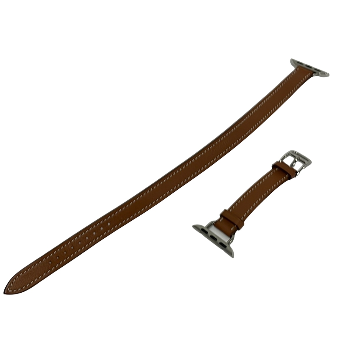 【新着】【中古】HERMES(エルメス) 小物 ウオッチ替え三尺帯/アップルウォッチ用替え三尺帯 赤銅色 なめし革