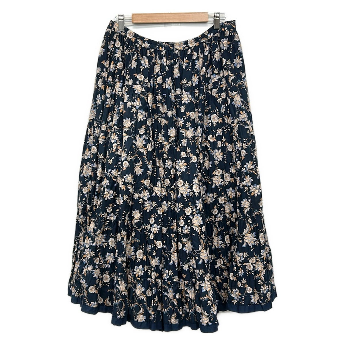 【新着】【中古】MARIHA(マリハ) ロングスコート 花柄/酉の方角予防医学 米国海軍×点火装置赤銅色×マルチ