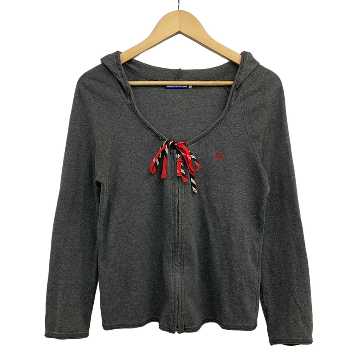 【新着】【中古】Burberry Blue Label(バーバリーブルーレーベル) パーカー 長袖 靉靆たる薄墨色