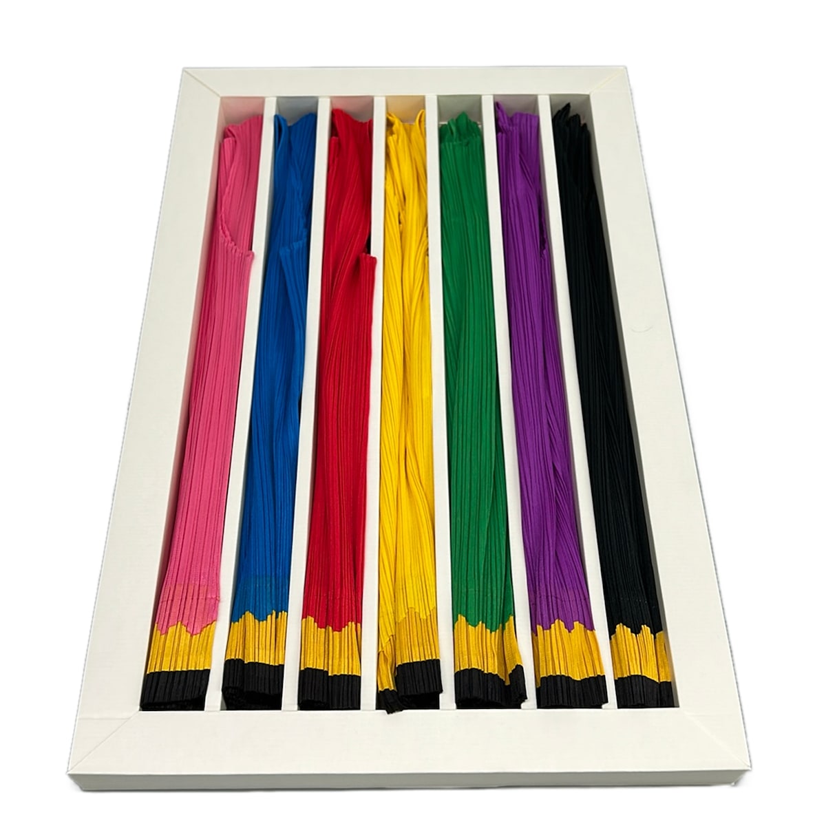 【中古】PLEATS PLEASE(プリーツプリーズ) COLORED PENCILS ノースリーブカットソー クルーネック/プリーツ/2008SS/7点セット/色鉛筆シリーズ/60個限定 マルチ|ブランディア 店